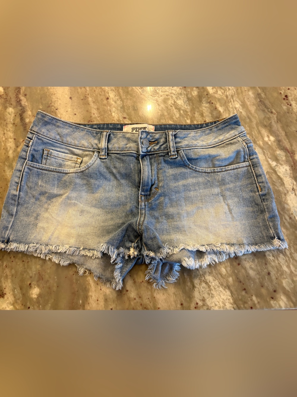 Victoria's Secret PINK Light Blue Denim Shorts